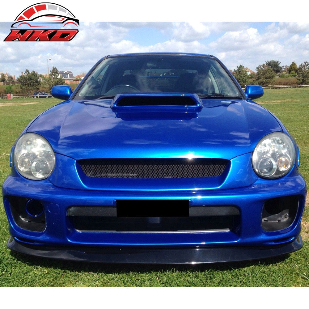 Fits 02-03 Subaru Impreza WRX RS Sedan 4Dr Front Bumper Lip Spoiler DP Style PU