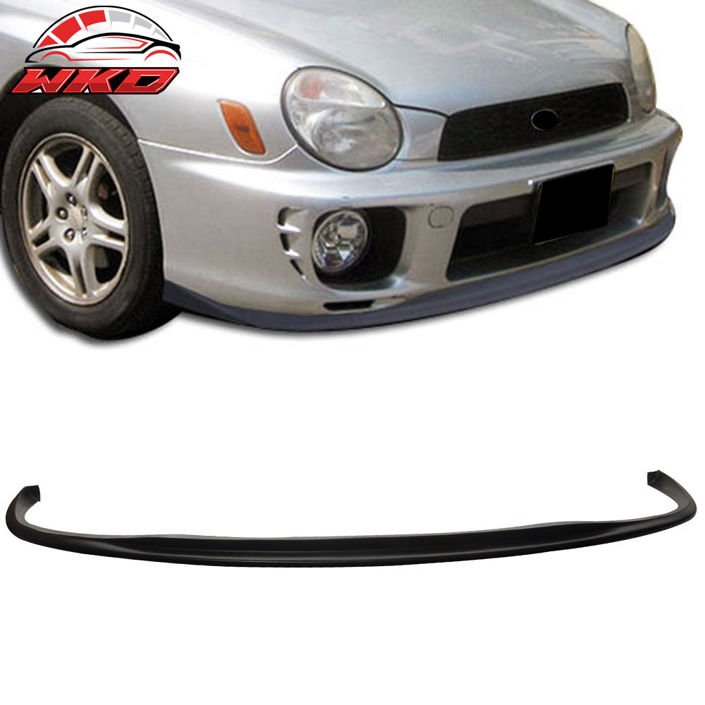 Fits 02-03 Subaru Impreza WRX STI Style Sedan Front Bumper Lip Spoiler Unpainted