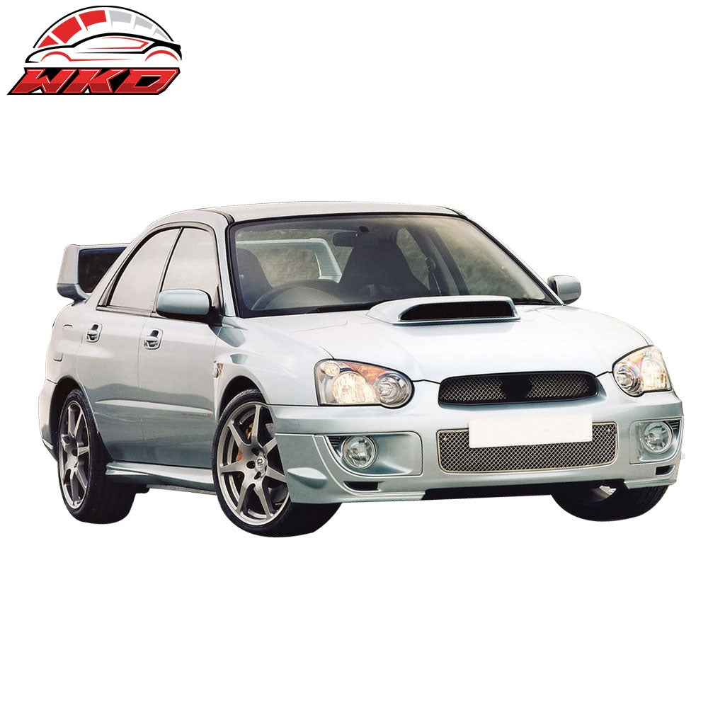 Fits 04-05 Subaru Impreza WRX Side Aprons Front Bumper Lip Cover Corner Cap PU