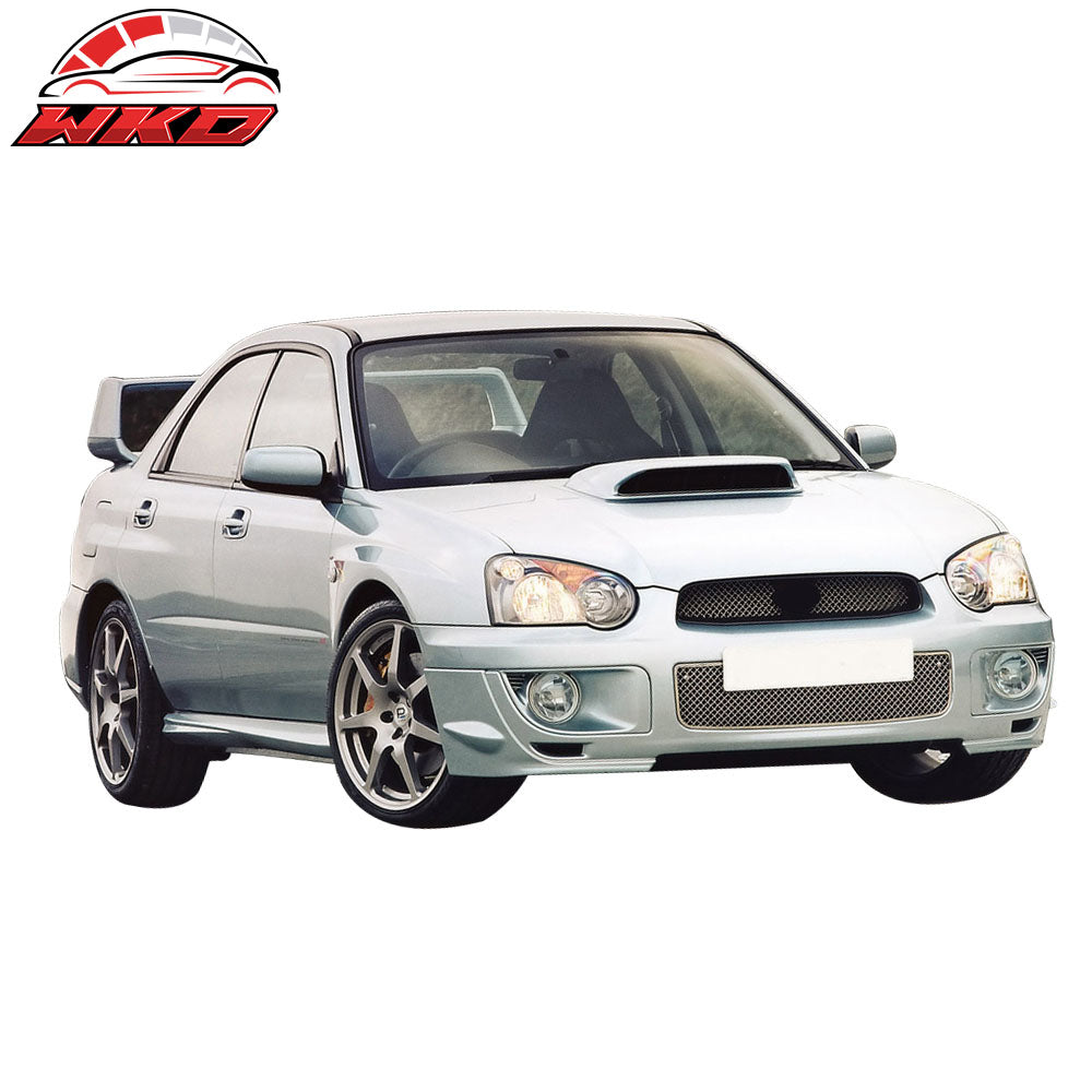 Fits 04-05 Subaru Impreza WRX Side Aprons Front Bumper Lip Cover Corner Cap PU