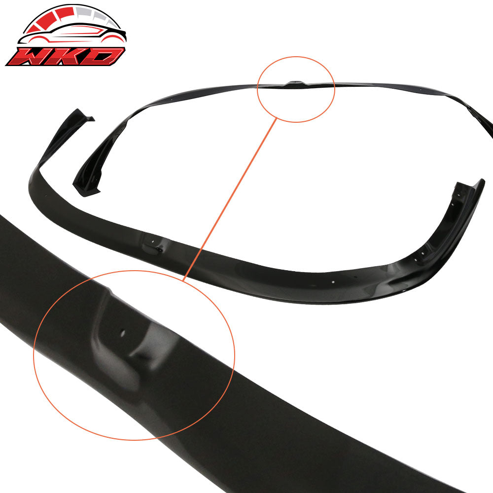 Fits 08-10 Subaru Impreza WRX STI Front Bumper Lip #32J Obsidian Black Pearl PU