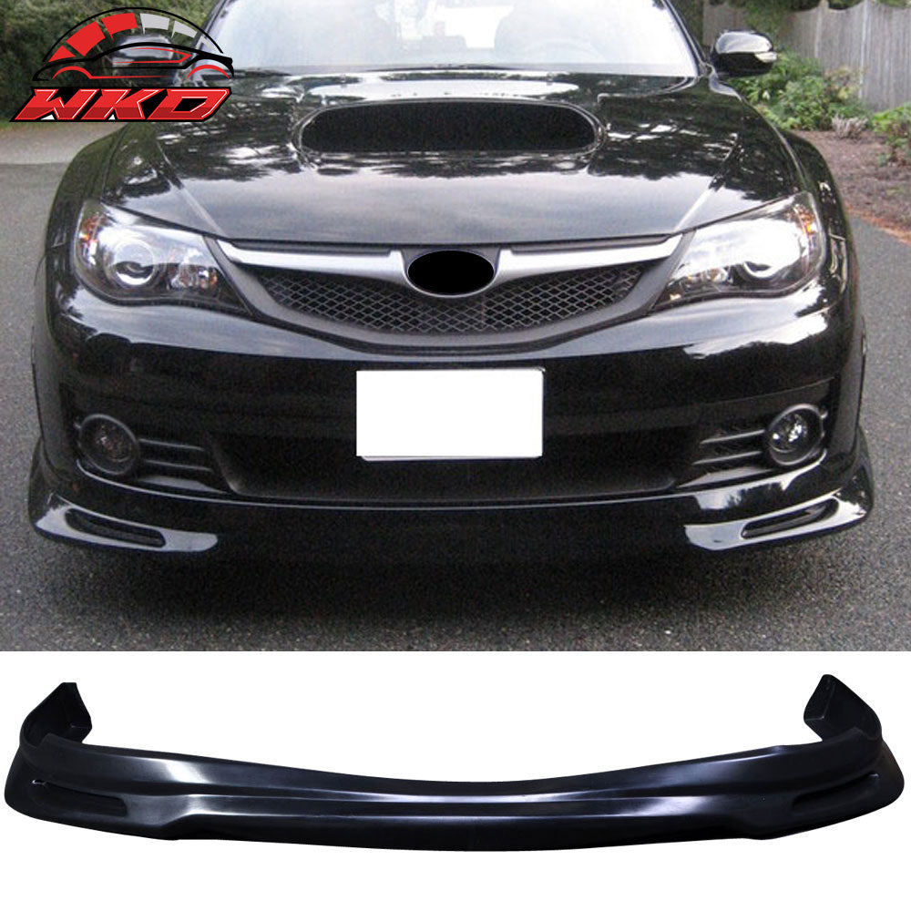 Fits 2008-2010 Subaru Impreza WRX STI GR Front Bumper Lip PU Unpainted Spoiler