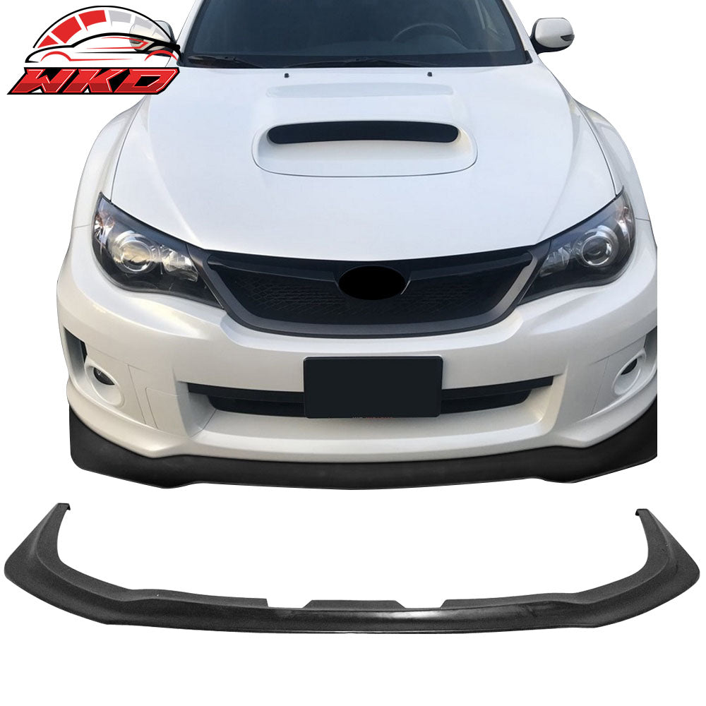 Fits 11-14 Subaru Impreza WRX STI IKON V6 Style Unpainted Front Bumper Lip PU