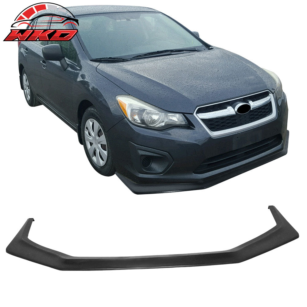 Fits 12-14 Subaru Impreza IKON V6 Style Front Bumper Lip Spoiler Unpainted  - PU