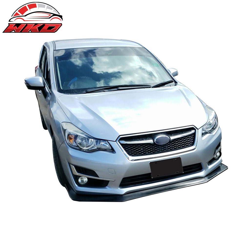 Fits 12-14 Subaru Impreza IKON V6 Style Front Bumper Lip Spoiler Unpainted  - PU