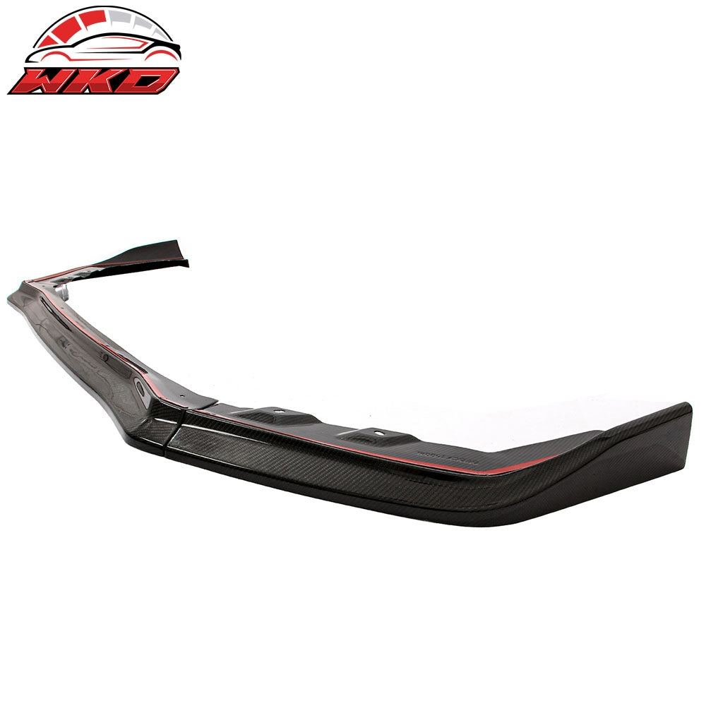 Fits 15-21 Subaru WRX STI CS Style Carbon Fiber Front Bumper Lip Spoiler 3PCS