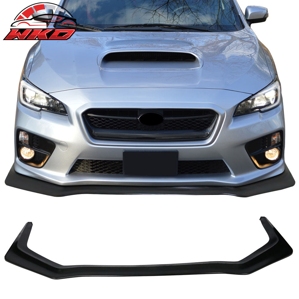 Fits 15-21 Subaru WRX & STI IKON V6 Style Front Bumper Lip Spoiler Unpainted PU