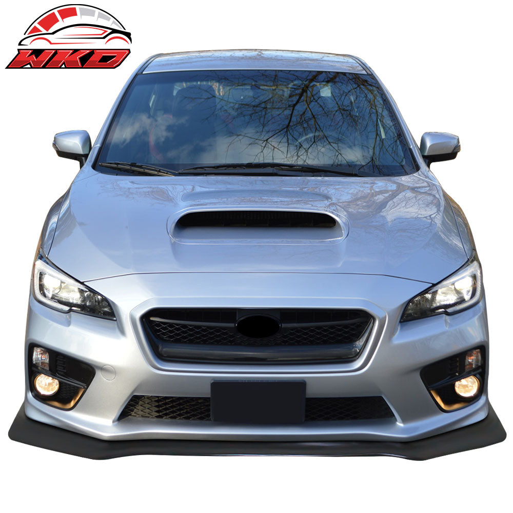 Fits 15-21 Subaru WRX & STI IKON V6 Style Front Bumper Lip Spoiler Unpainted PU