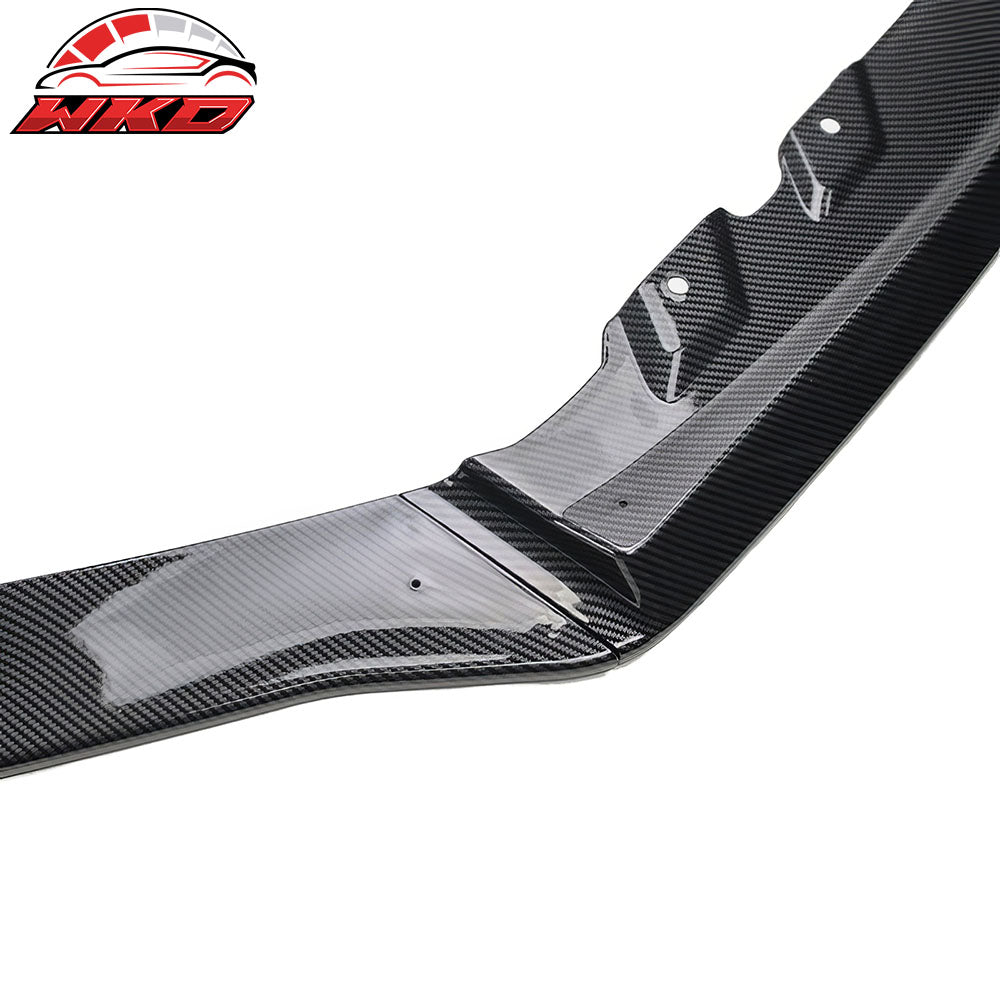 Fits 15-21 Subaru WRX STI MPX Style Front Bumper Lip Spoiler Carbon Fiber Print