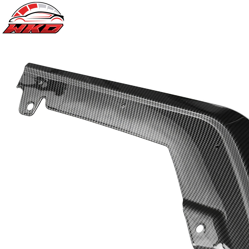 Fits 15-21 Subaru WRX STI MPX Style Front Bumper Lip Spoiler Carbon Fiber Print