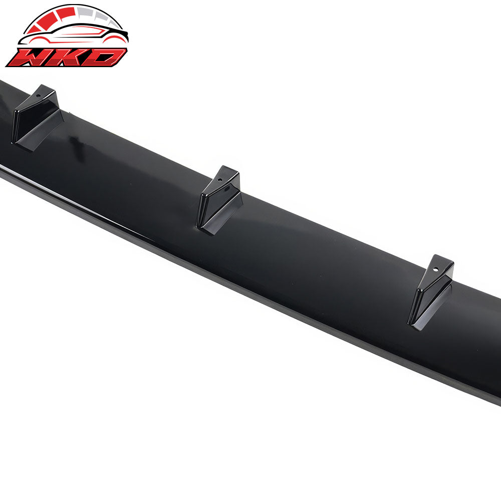 Fits 15-21 Subaru WRX STI MPX Style Front Bumper Lip Chin Spoiler PP Gloss Black