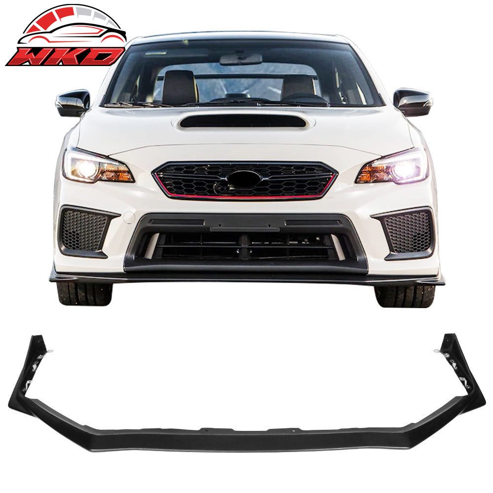 Fits 15-21 Subaru WRX STI Front Bumper Lip OE Style Spoiler PU Chin Splitter Kit
