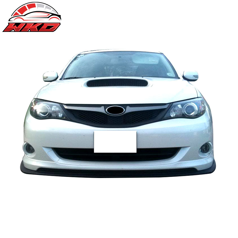 Fits 08-10 Subaru Impreza WRX Premium CS Style PU Front Bumper Lip Chin Spoiler