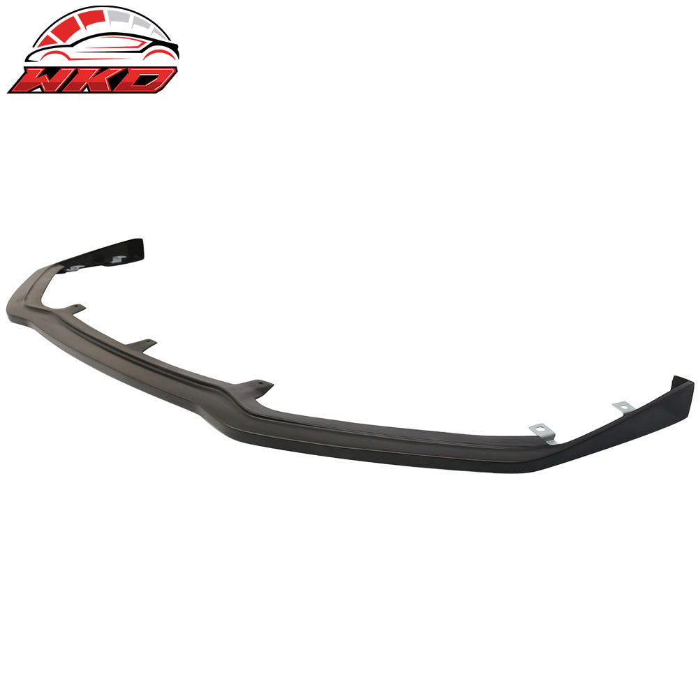 Fits 13-14 Subaru Legacy STI Style Front Bumper Lip Spoiler Unpainted Black PU