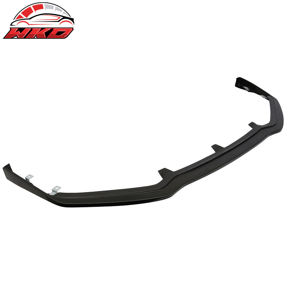 Fits 13-14 Subaru Legacy STI Style Front Bumper Lip Spoiler Unpainted Black PU