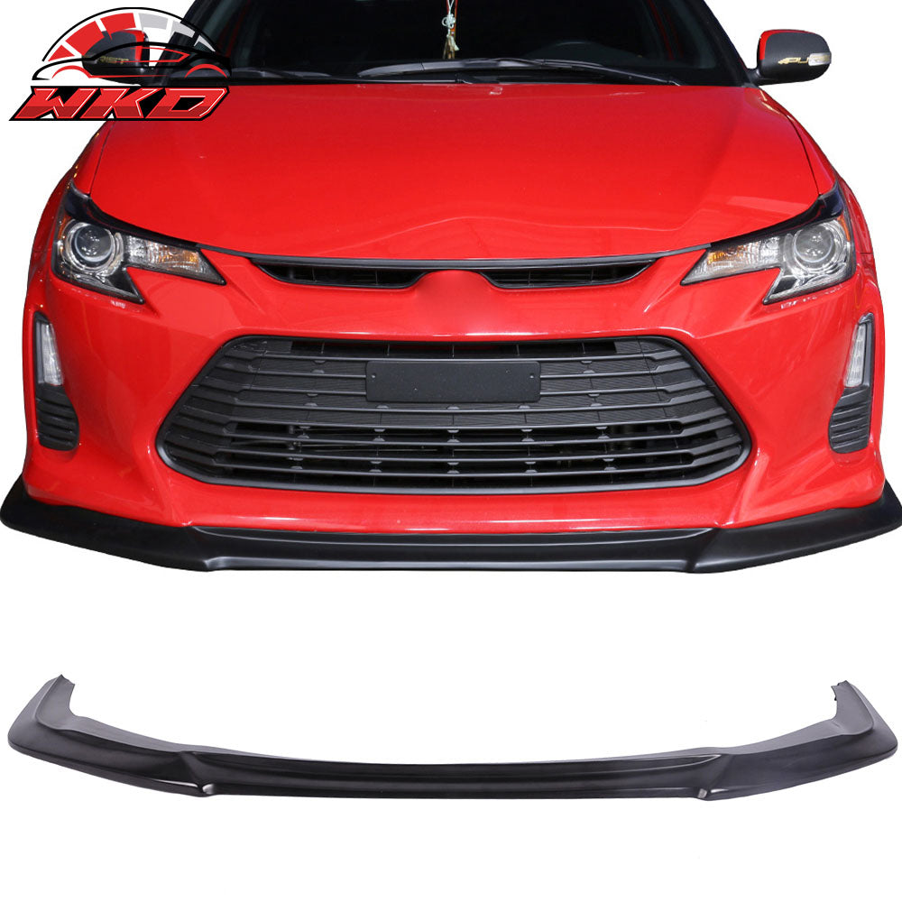 Fits 14-16 Scion tC GT Style Front Bumper Lip Spoiler Chin Splitter Unpainted PU