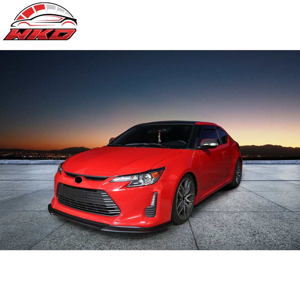 Fits 14-16 Scion tC GT Style Front Bumper Lip Spoiler Chin Splitter Unpainted PU