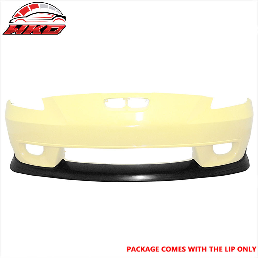 Fits 00-02 Toyota Celica JDM Style Front Bumper Lip Spoiler Unpainted Black PU