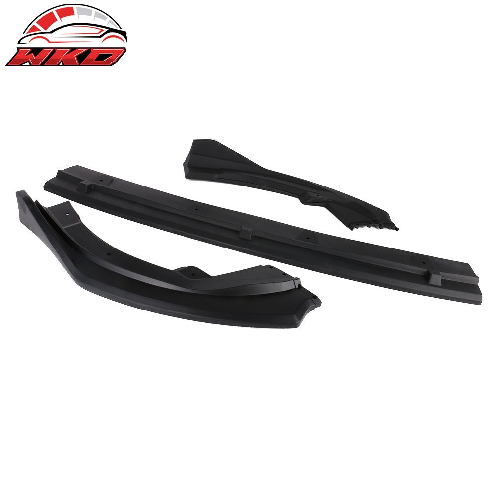 Fits 18-20 Toyota Camry V2 Style Unpainted Front Bumper Lip Spoiler 3PC Splitter