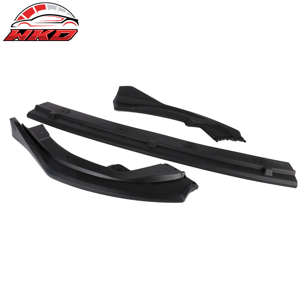 Fits 18-20 Toyota Camry V2 Style Unpainted Front Bumper Lip Spoiler 3PC Splitter