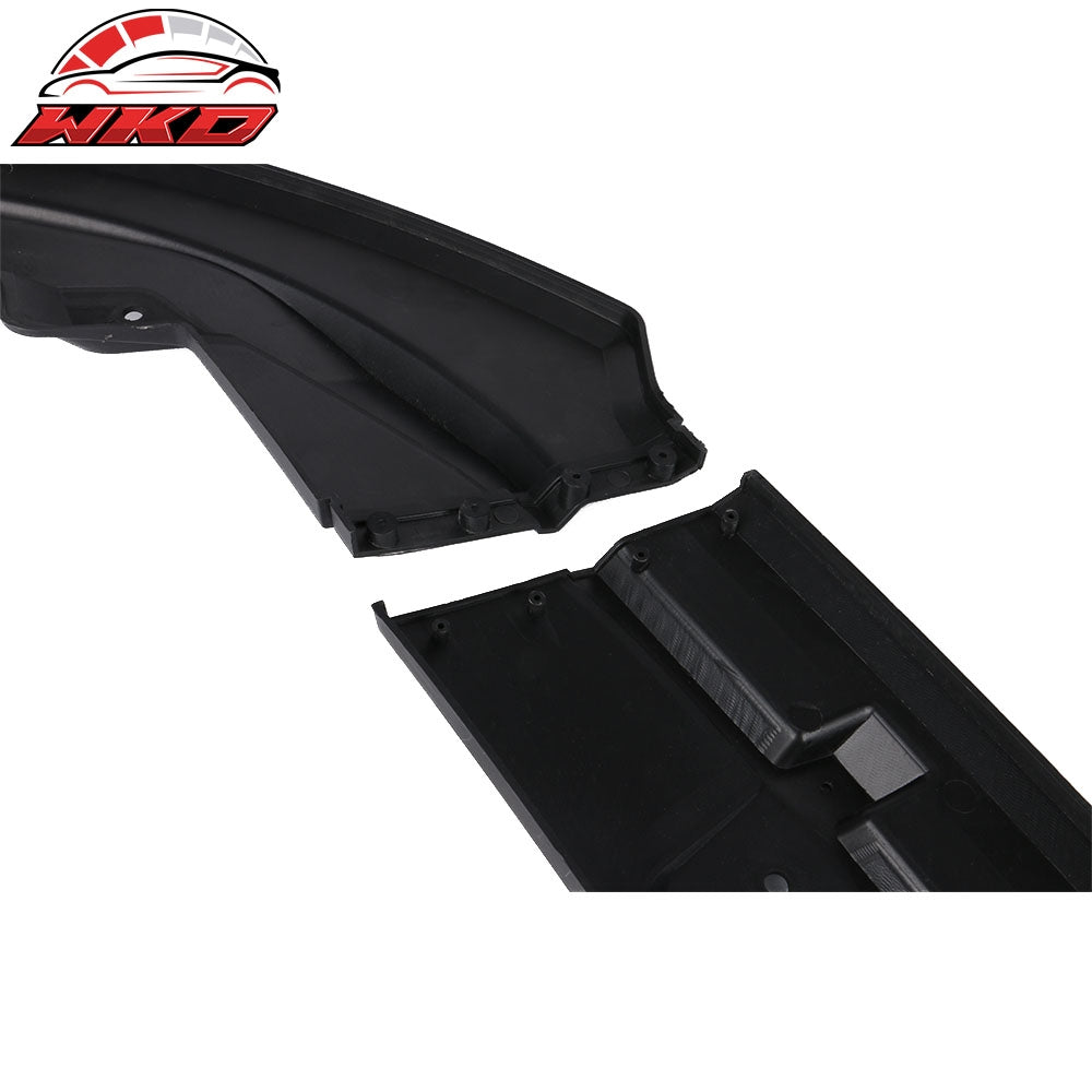 Fits 18-20 Toyota Camry V2 Style Unpainted Front Bumper Lip Spoiler 3PC Splitter