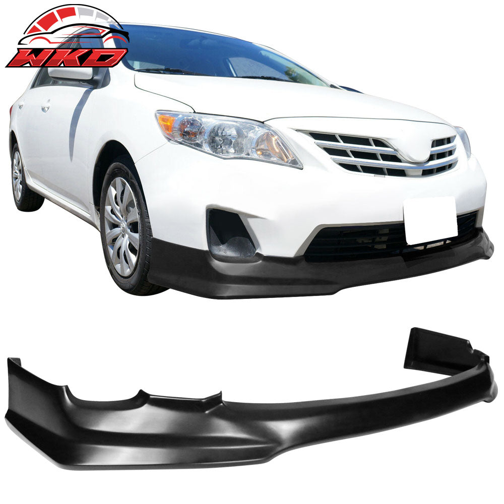 Fits 11-13 Toyota Corolla TR-D Style Front Bumper Lip Spoiler Splitter PU Kit