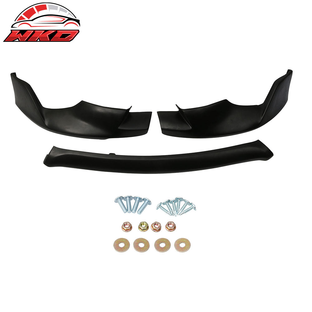 Fits 14-16 Toyota Corolla Base L LE Sport Style 3PCS Front Bumper Lip Spoiler PU