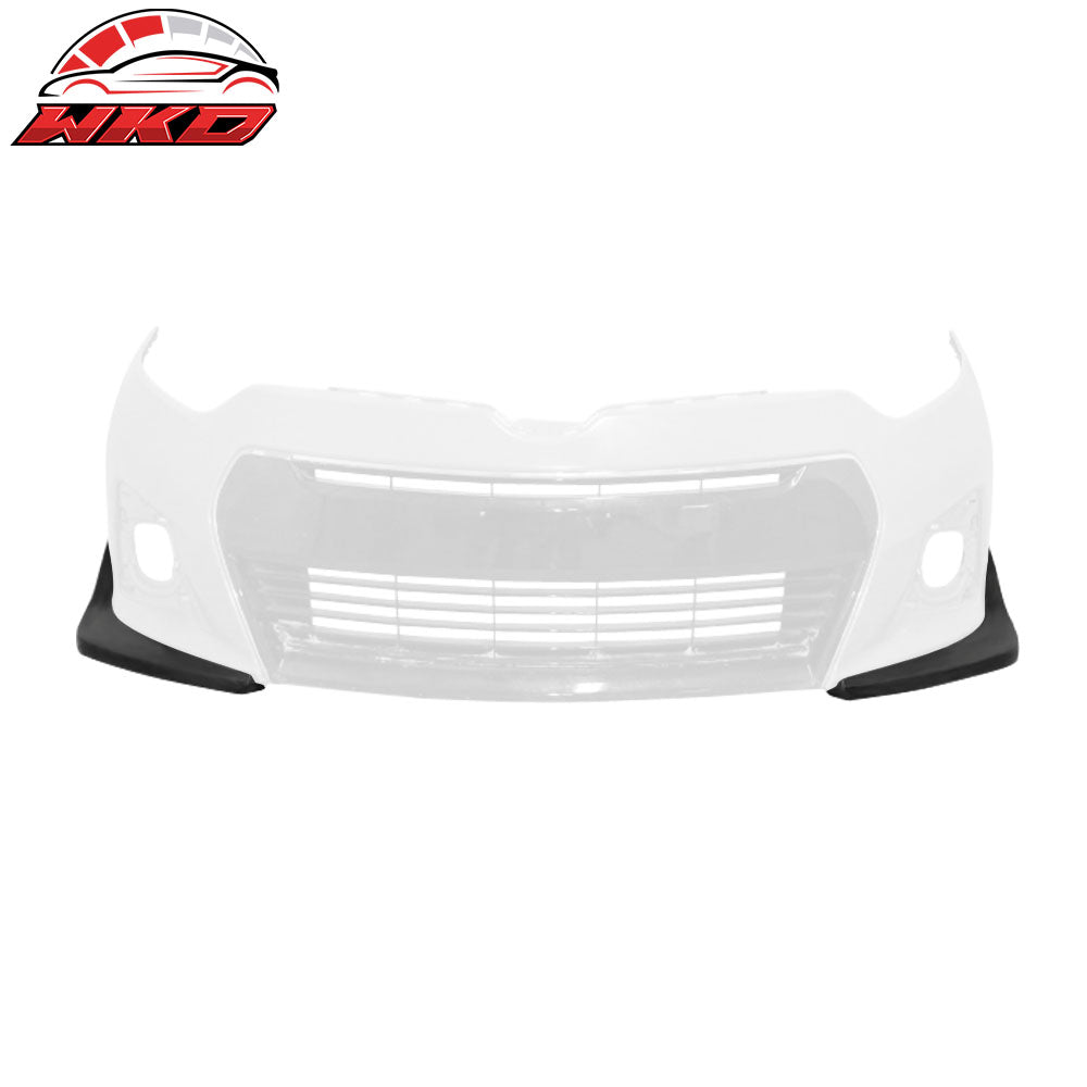 Fits 14-16 Toyota Corolla S Only Front Bumper Lip Spoiler Splitter Side Apron PU