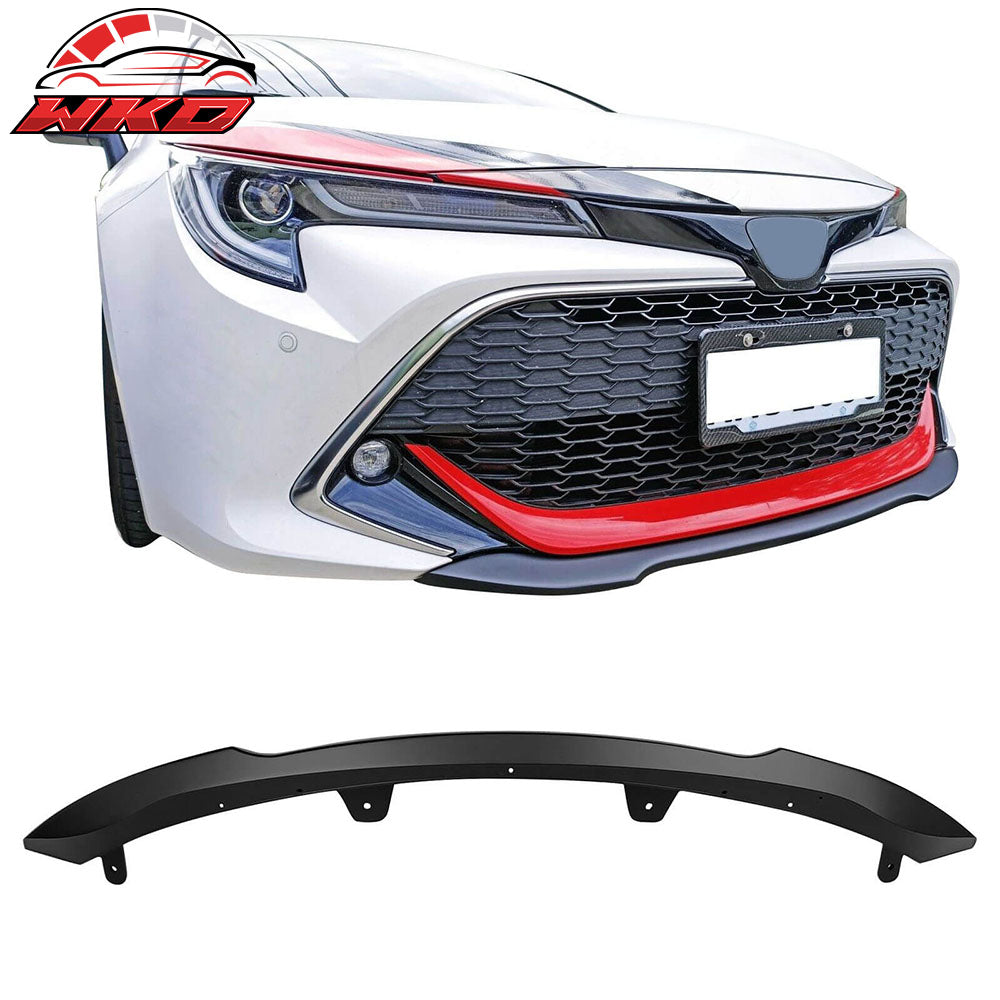 Fits 19-21 Toyota Corolla 5DR Front Bumper Lip Matte Black ABS Spoiler Splitter