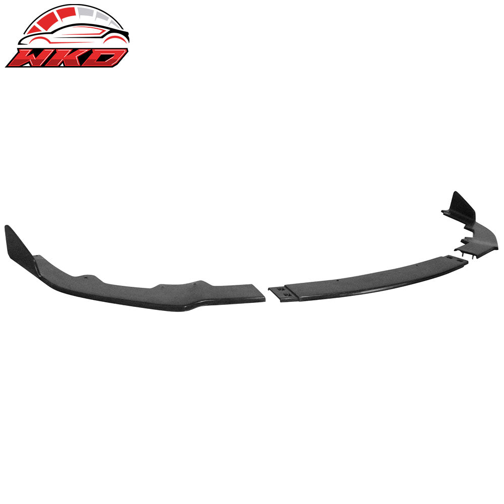 Fits 19-22 Toyota Corolla Hatchback TS Style 3PCS Front Bumper Lip Spoiler PU