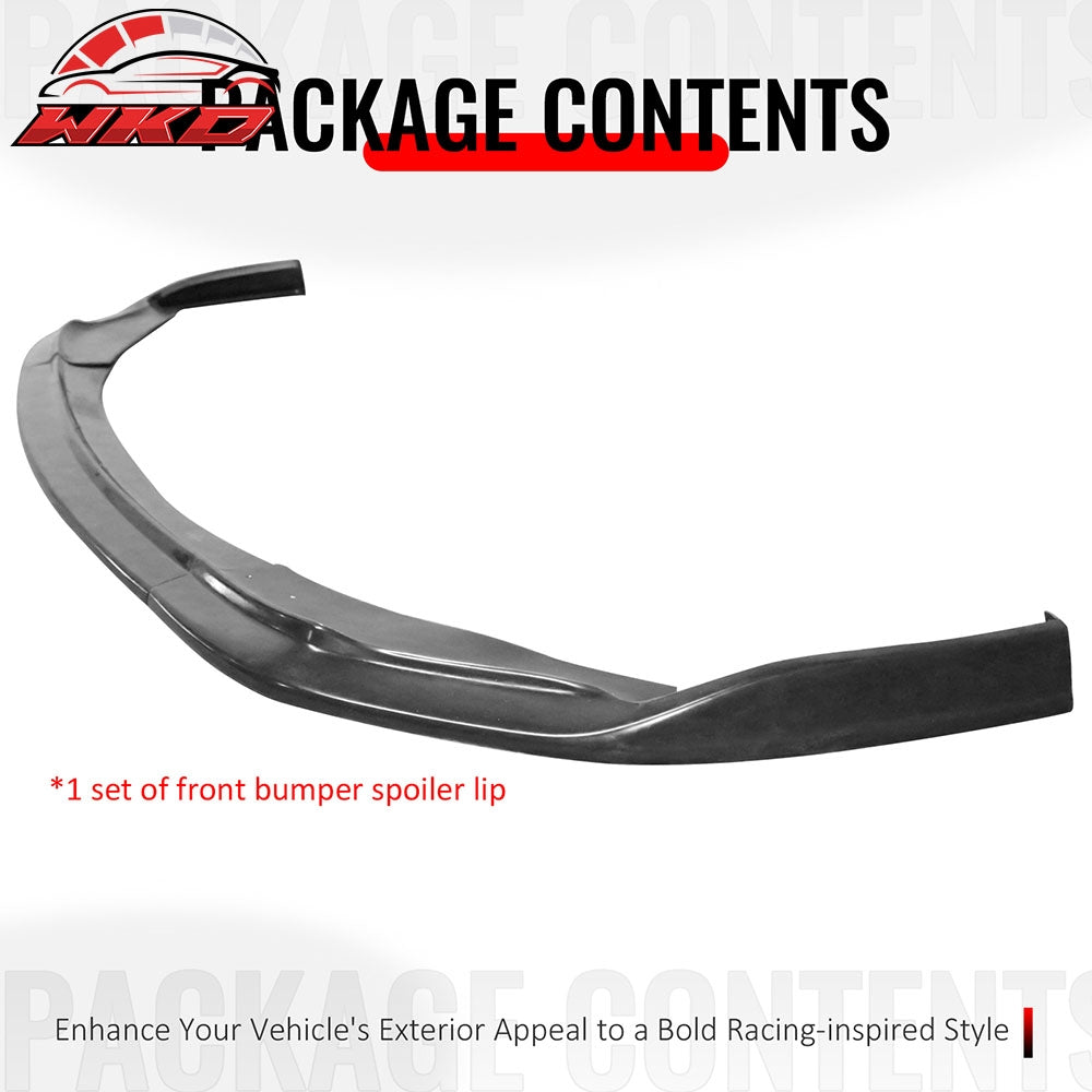 Fits 19-22 Toyota Prius IKON CS Style Front Bumper Lip Spoiler Unpainted PU 3PCS