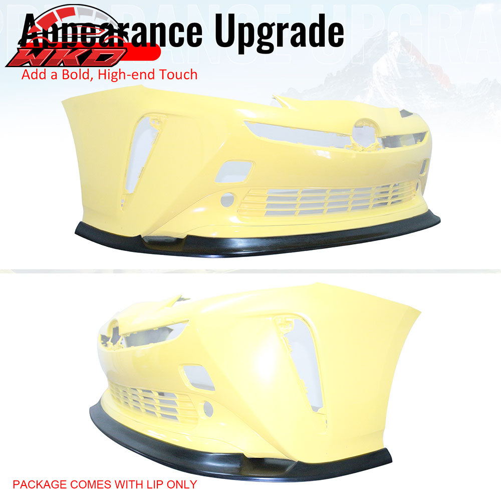 Fits 19-22 Toyota Prius IKFM Style Front Bumper Lip Chin Spoiler Unpainted PU