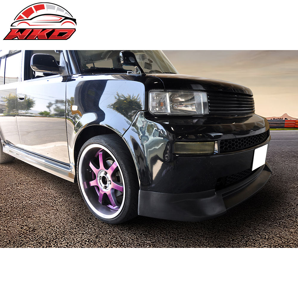 Fits 03-07 Scion xB JDM Style Front Bumper Lip Unpainted PU Spoiler Splitter Kit