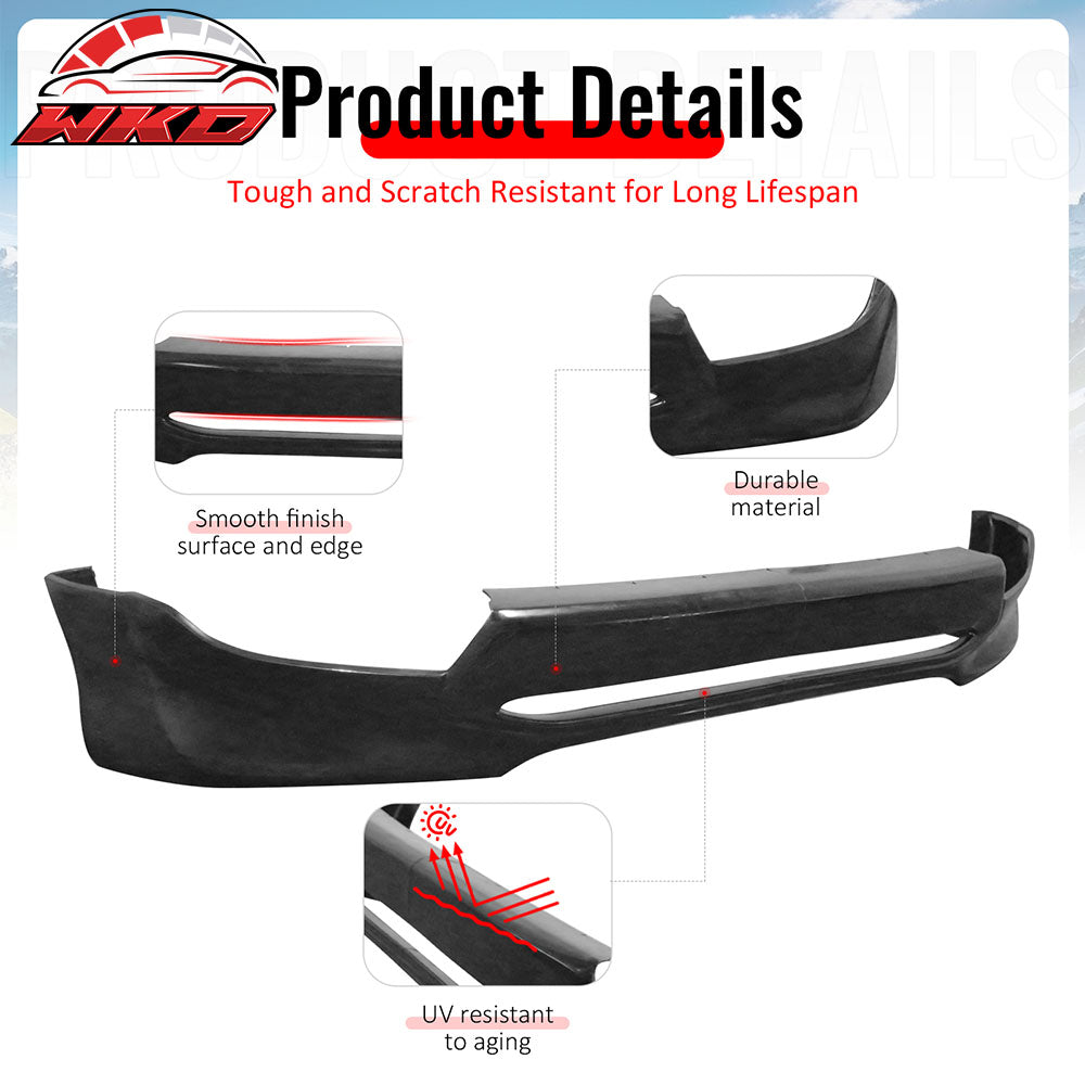 Fits 05-11 Toyota Tacoma IKON Style Front Bumper Lip Spoiler Unpainted PU 2PCS