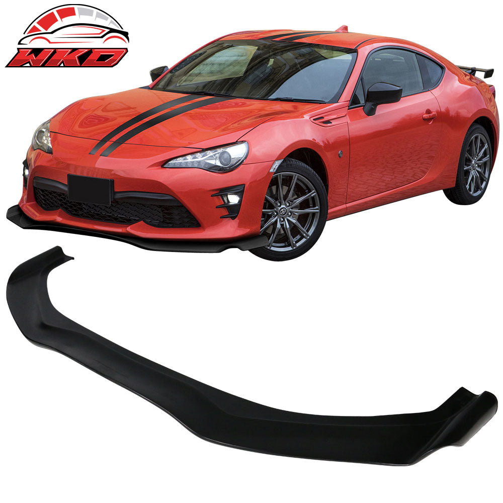 Fits 17-20 Toyota 86 GR Style Front Bumper Lip Spoiler Spoiler Chin Protector PU