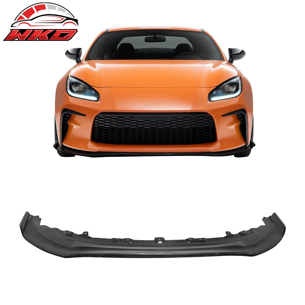 Fits 22-26 Toyota GR86 Front Bumper Lip GR Style Spoiler Splitter Unpainted PU