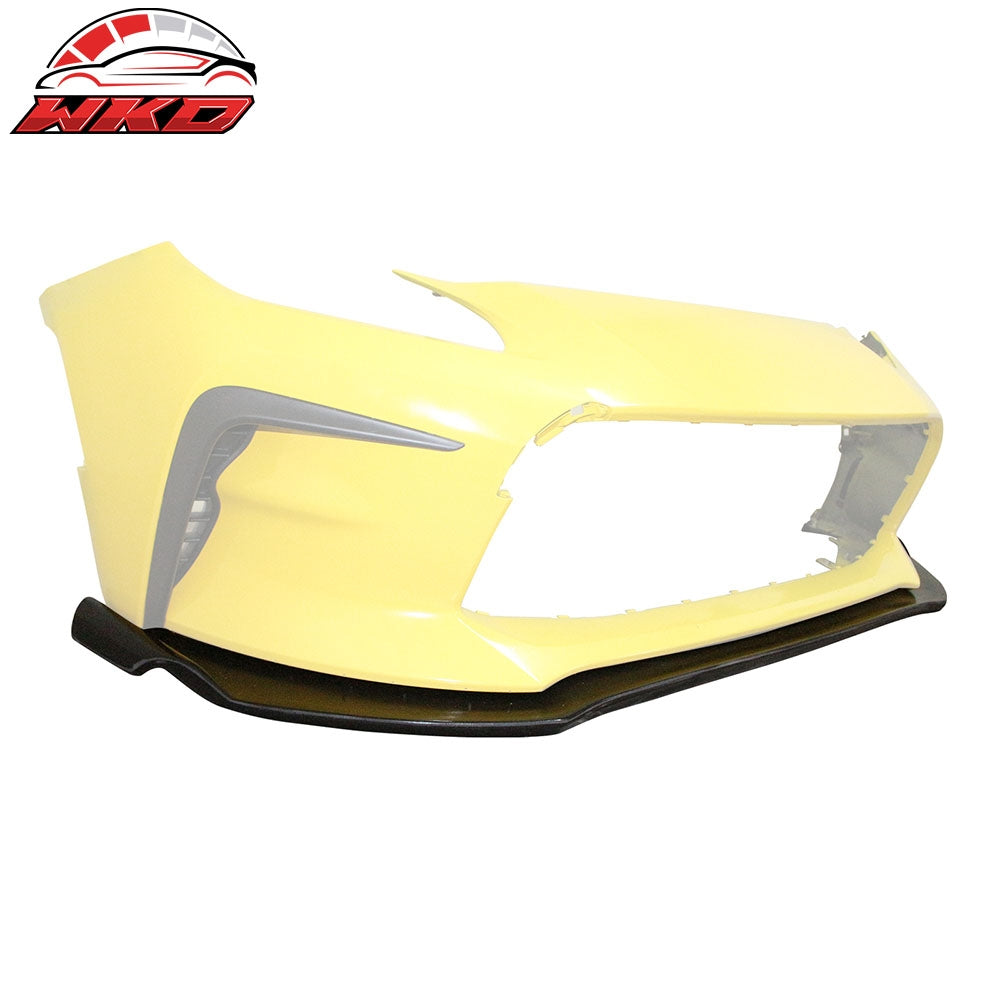 Fits 22-26 Toyota GR86 Front Bumper Lip GR Style Spoiler Splitter Unpainted PU