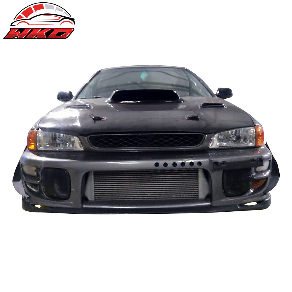 Fits 97-01 Subaru Impreza Front Lip Bumper Aprons Under Splitter PU MDA Style