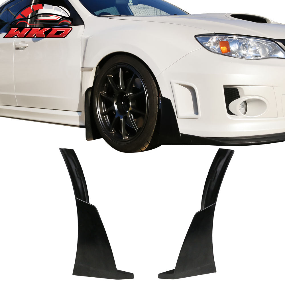 Universal IKON Style 2PCS Front Bumper Lip Splitter Corner Winglets Canard PU