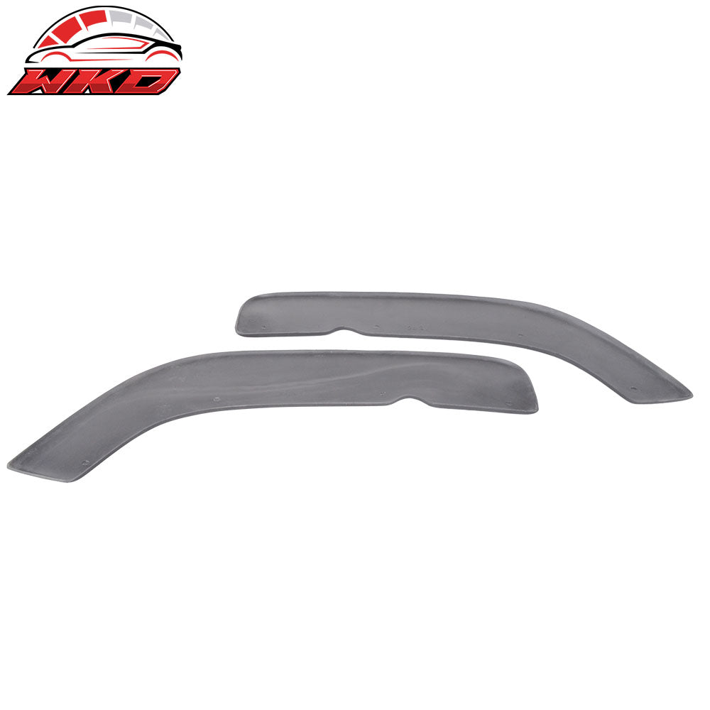 Universal Fits Type 3 Style Front Bumper Splitters Quick Lip PU 24x5 Inch 2PCS