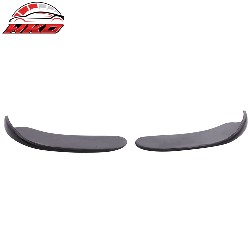 2PC Type 4 Quick Lip Universal Front Bumper Lip Chin Spoiler Splitter 18X6.5" PU