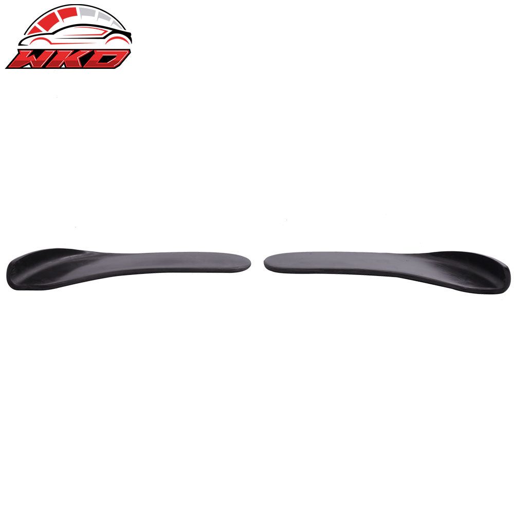 2PC Type 4 Quick Lip Universal Front Bumper Lip Chin Spoiler Splitter 18X6.5" PU