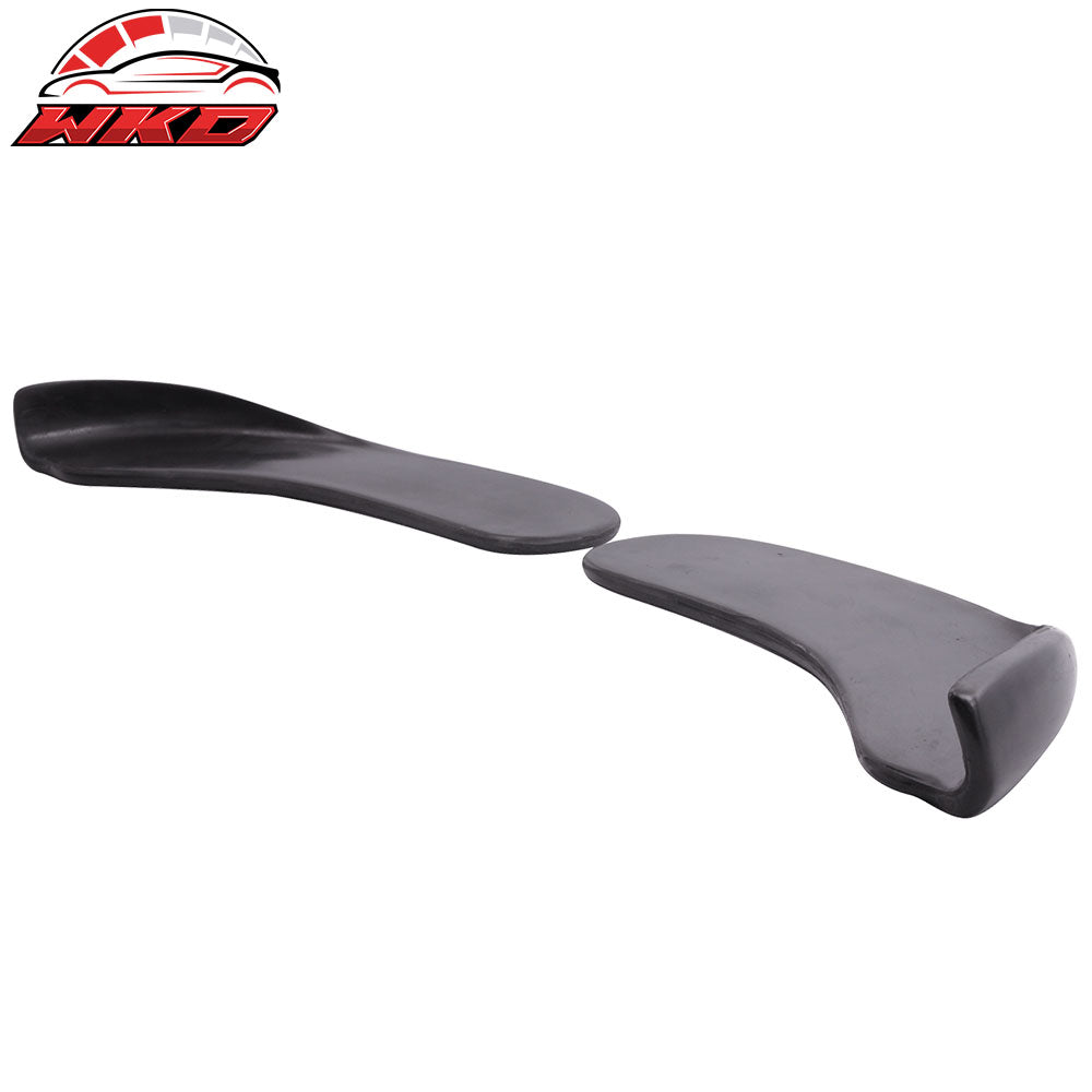 2PC Type 4 Quick Lip Universal Front Bumper Lip Chin Spoiler Splitter 18X6.5" PU