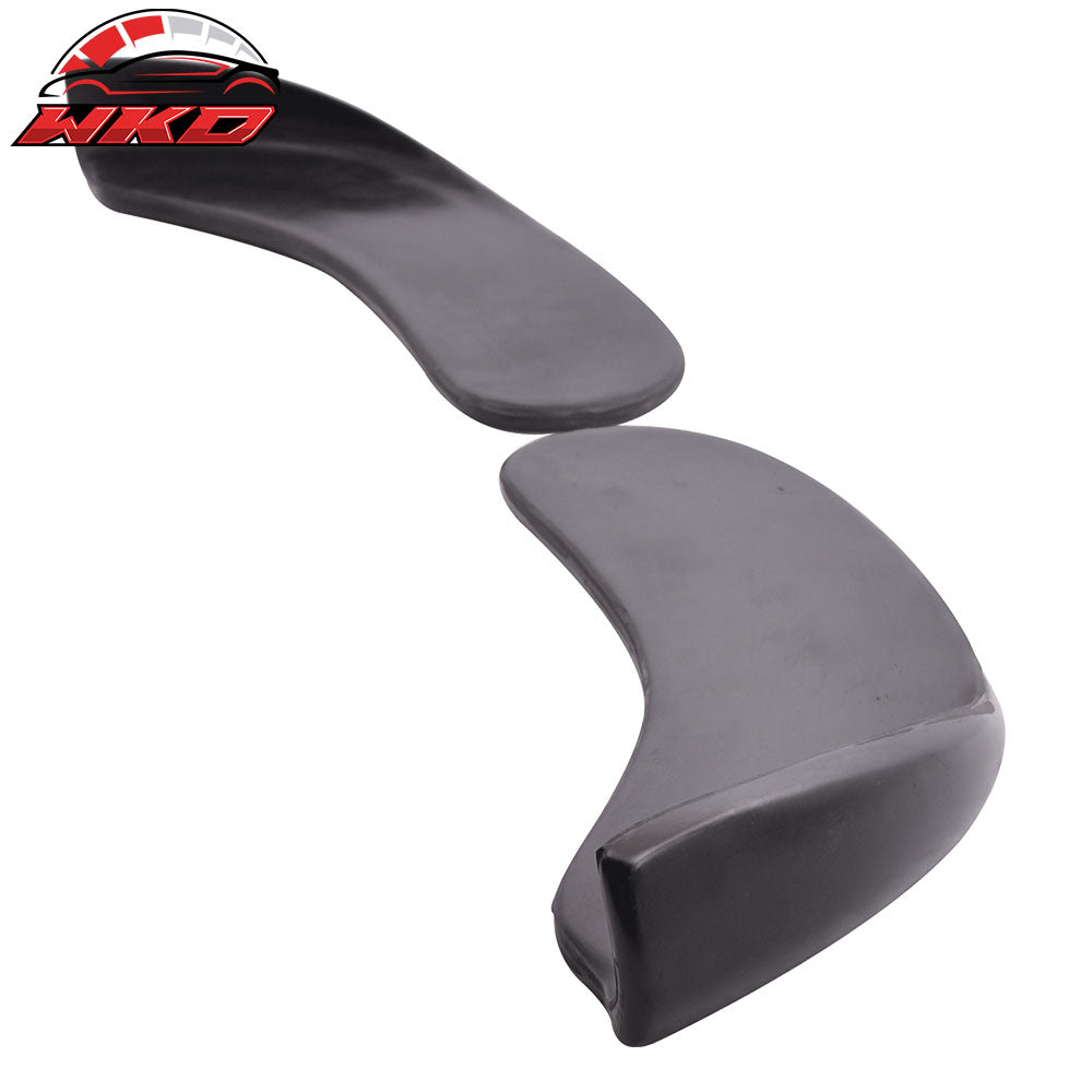 2PC Type 4 Quick Lip Universal Front Bumper Lip Chin Spoiler Splitter 18X6.5" PU