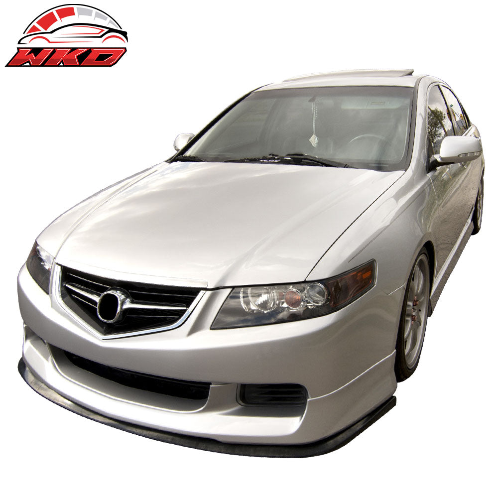 Universal CS Style Front Lower Bumper Lip Spoiler Splitter Add On Bodykit PU