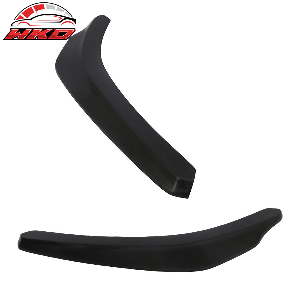 24x4 Inch IKON Style Universal 2PC Front Bumper Lip Side Corner Splitter Spoiler