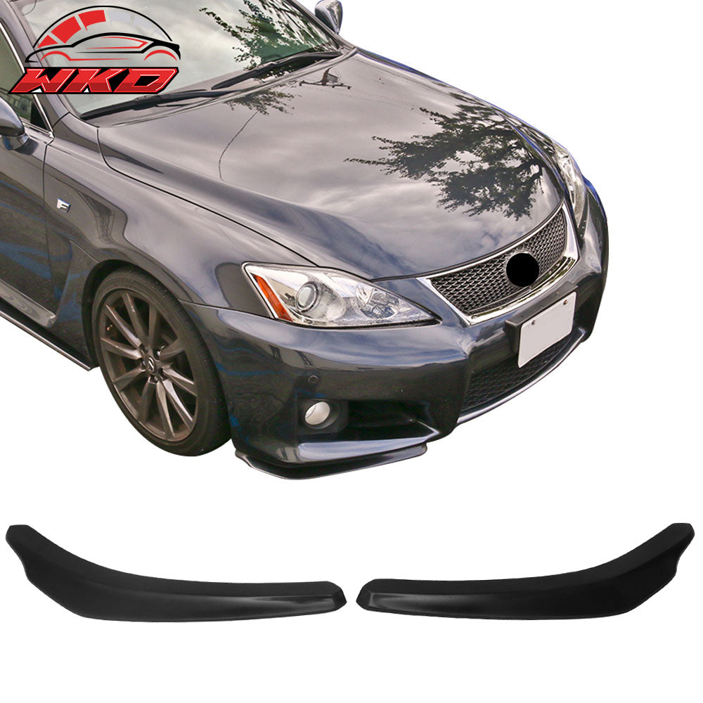 Fits 06-14 Lexus IS250 IS350 ISF Ikon Style Front Bumper Lip 2 Piece PP