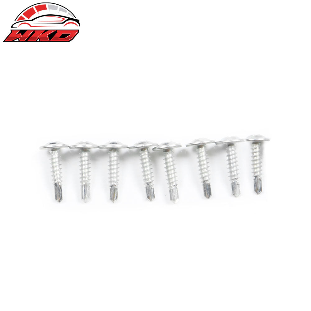 Universal Front Bumper Lip Body Protector Splitter Gloss Black 2PC