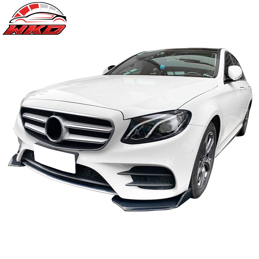 Universal Front Bumper Lip Body Protector Splitter Gloss Black 2PC