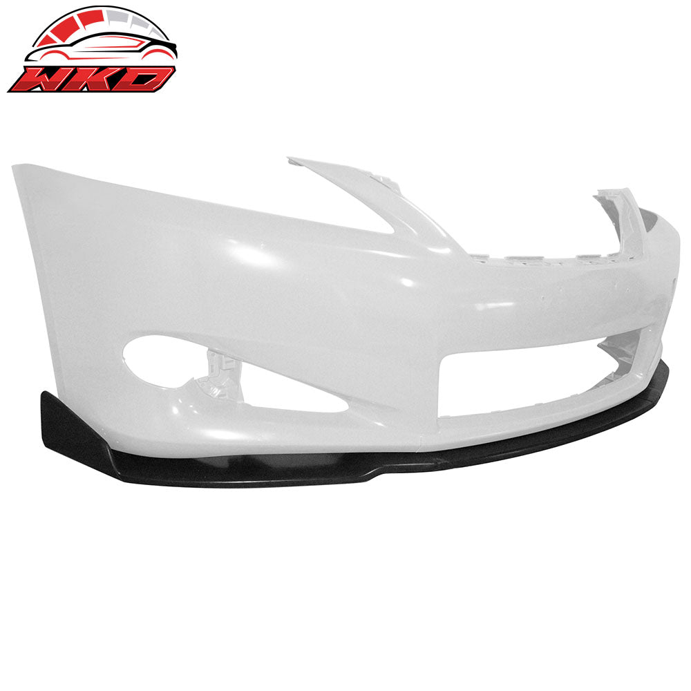 Fits 10-12 Lexus IS250 IS350 C IKON Style Front Bumper Lip Spoiler Chin PU 3PCS